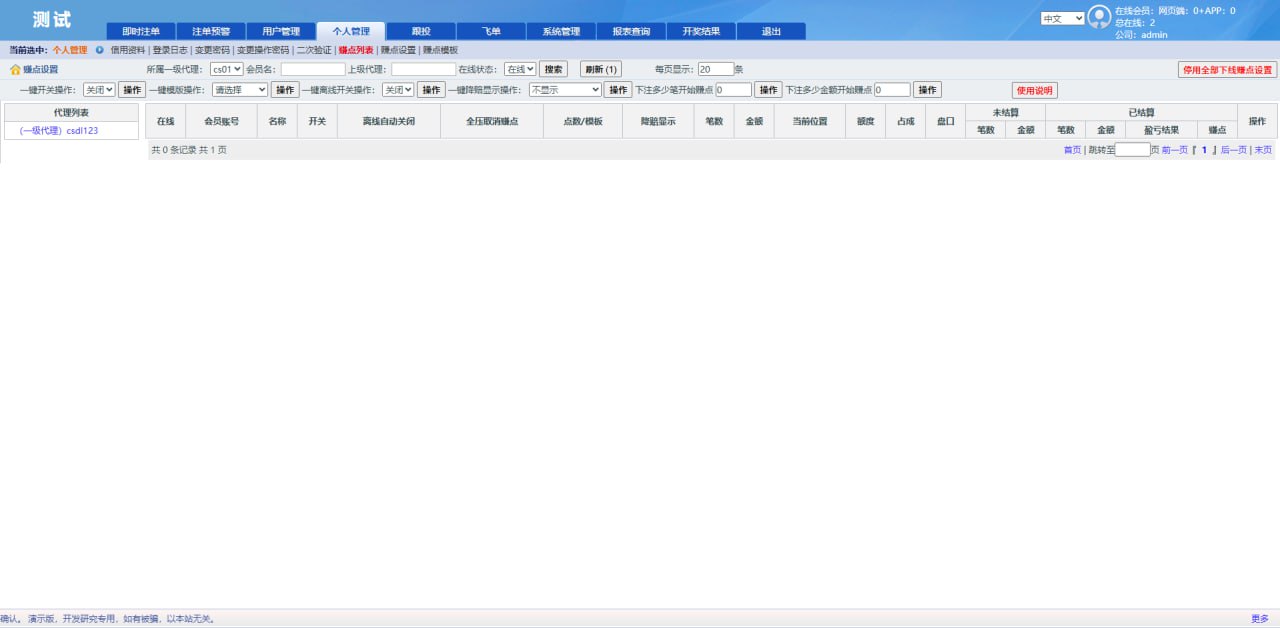 138信用盘赚点模板